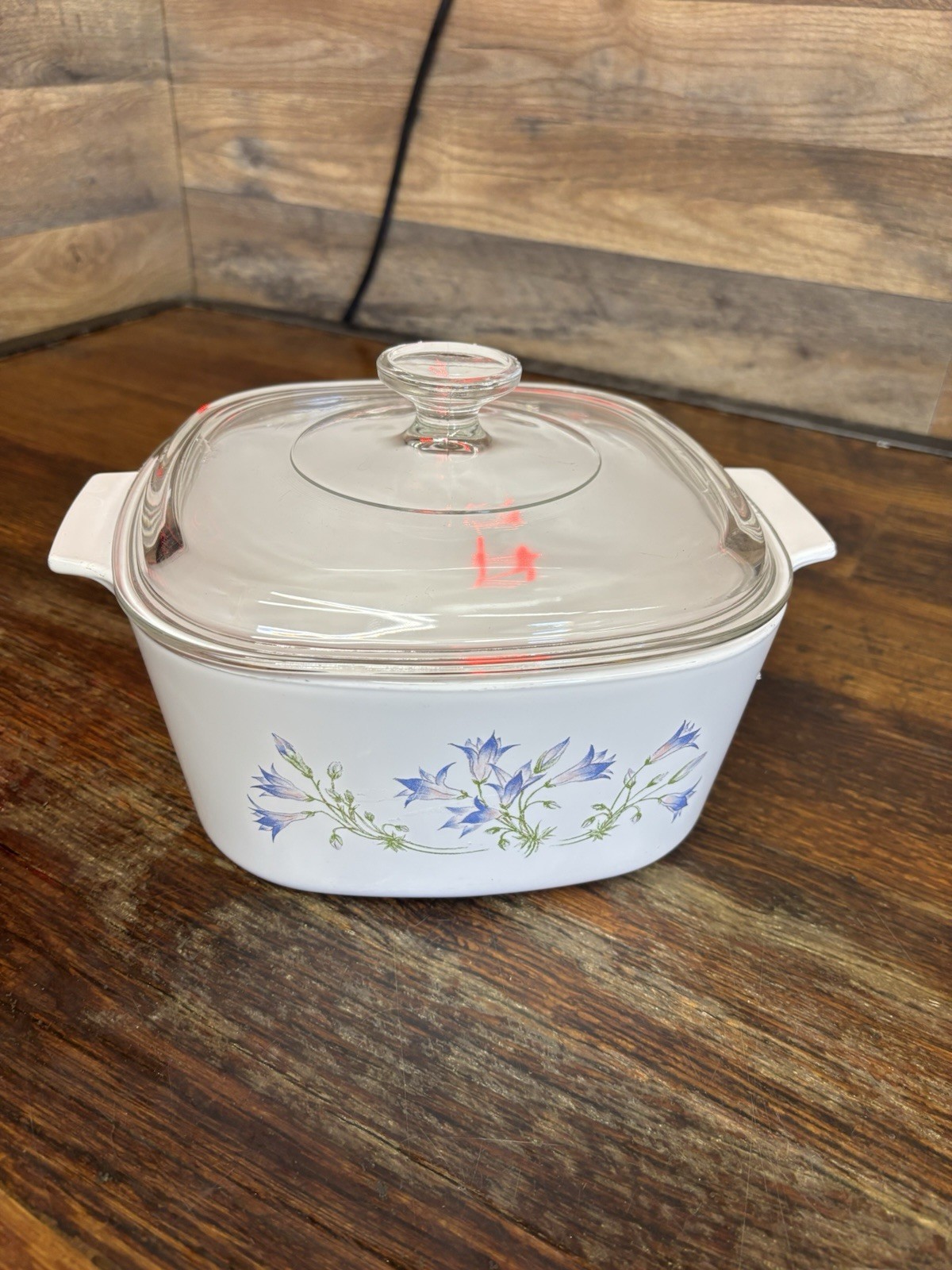 Vintage Corning Ware Blue Dusk A-3-B 2L Casserole Dish 3 Liter w/ Pyrex Lid