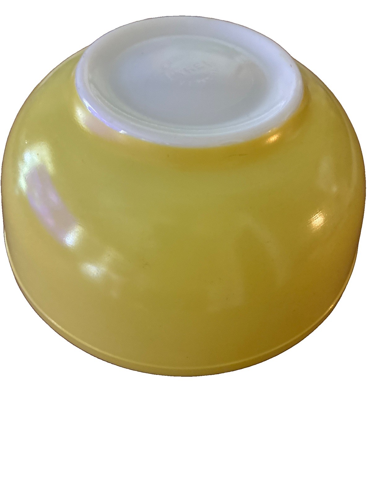 Pyrex 10-inch Yellow Nesting Mixing Bowl 4Qt 404 Large Primary Bowl Vintage MCM