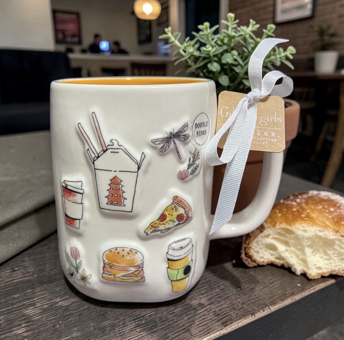 Rae Dunn Gilmore Girls Lorelai Rory Mug 22 oz Double Sided Coffee Cup