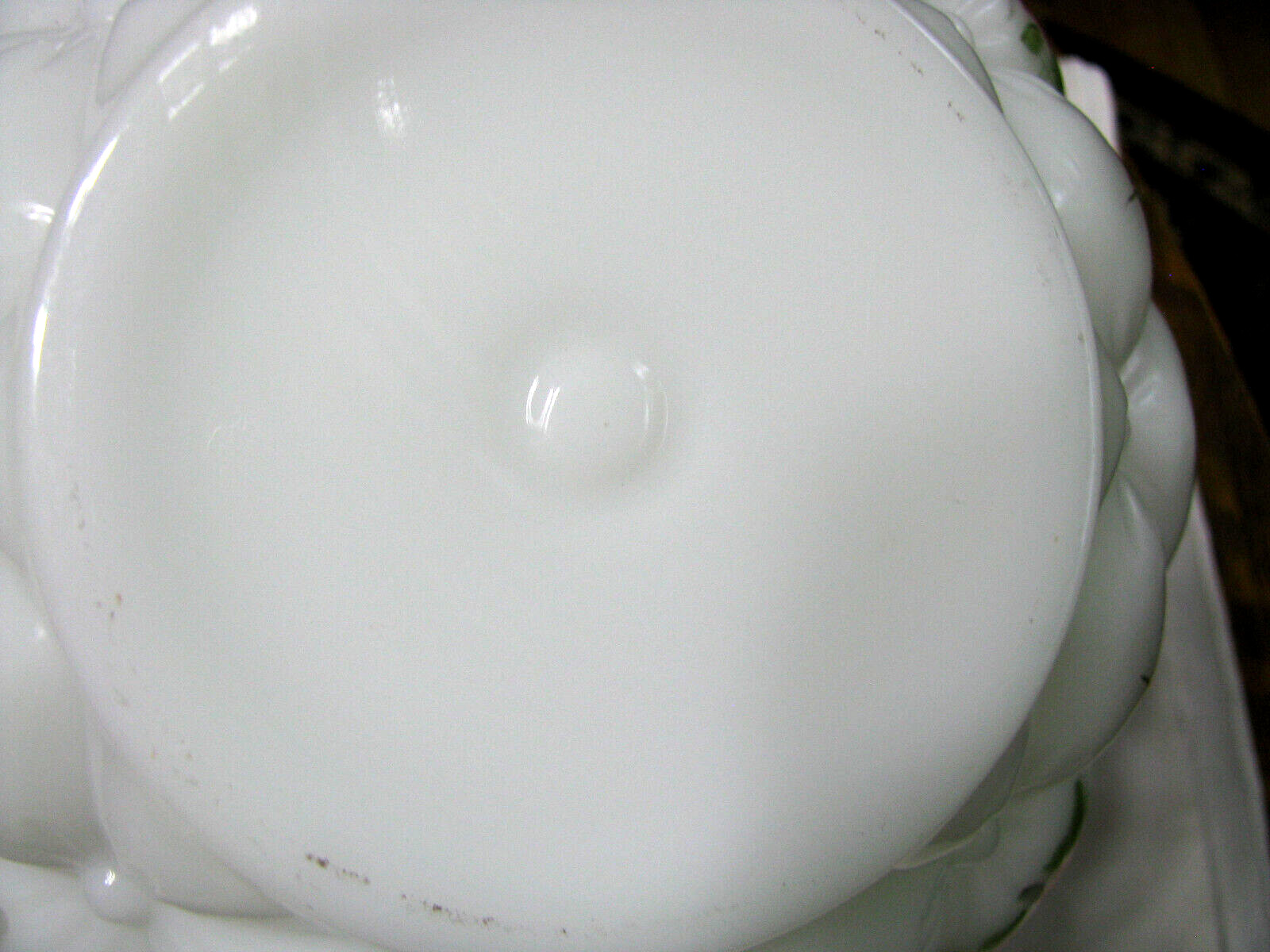 Vint Consolidated Glass Co. Wh Milk Glass – Diamond Quilt Biscuit**ON SALE**