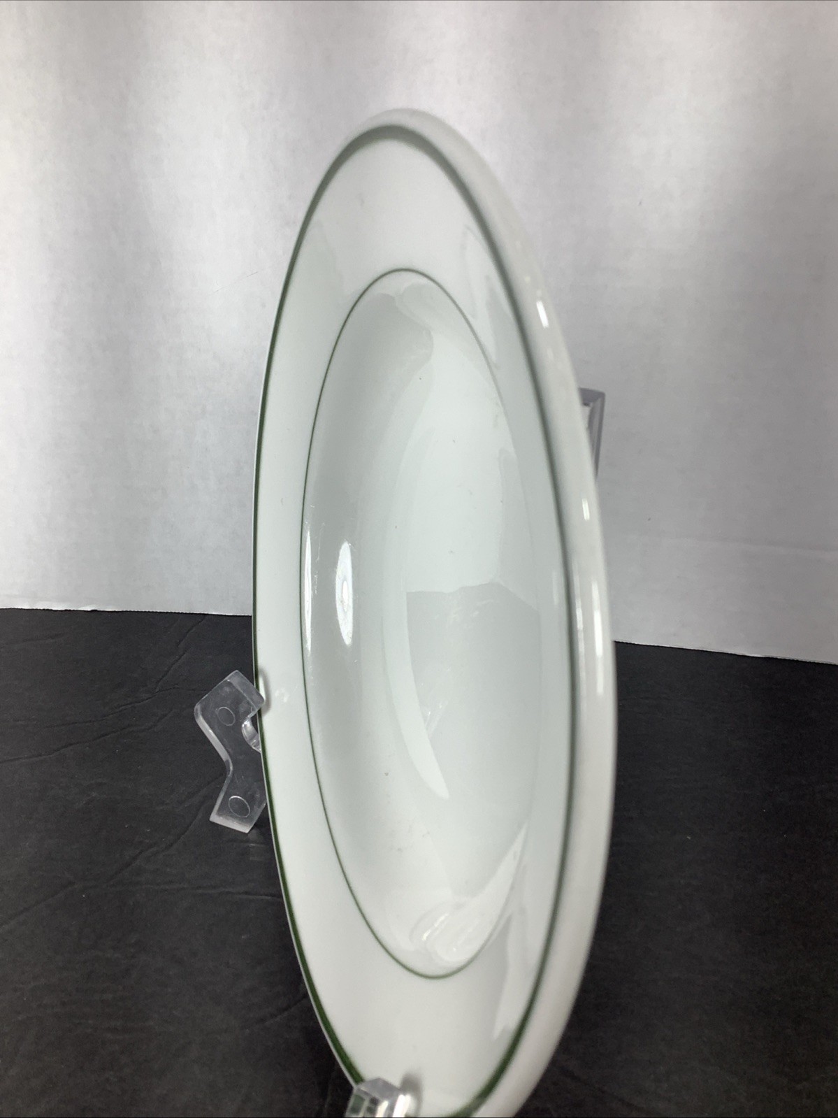 Vintage~Victory China®️ Vitrified 8” Green Stripe Salad/ Pasta Bowl