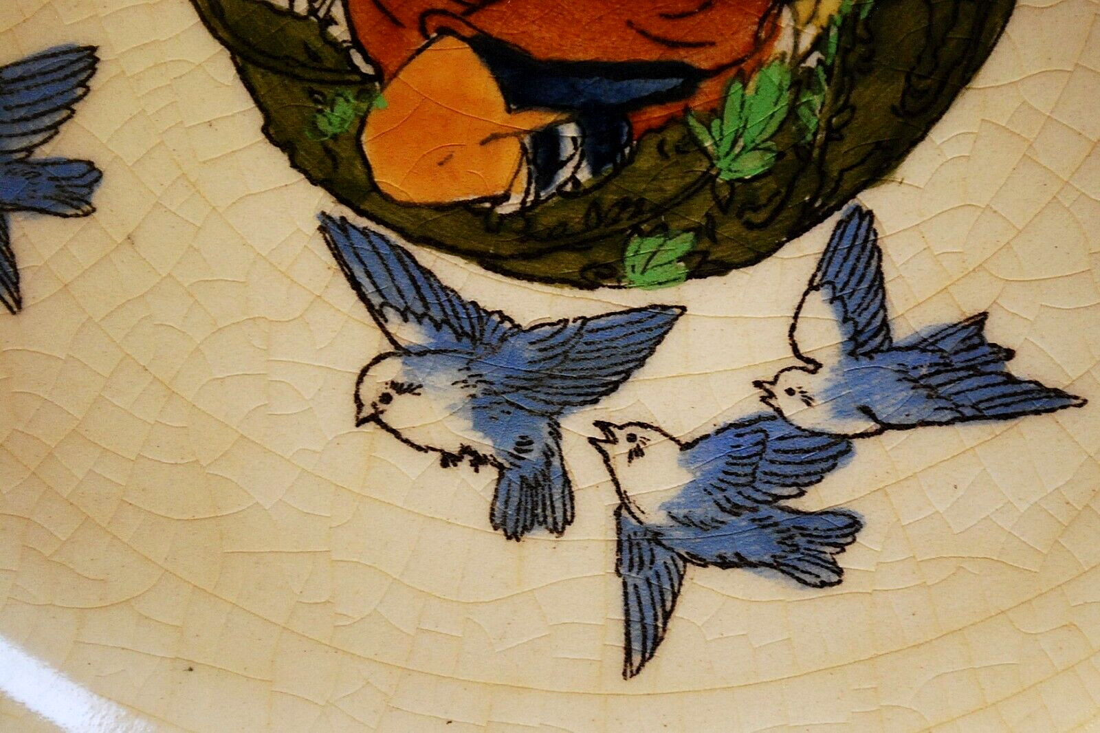 RARE Antique Set 6 Royal Doulton PIPING DOWN THE VALLEYS WILD Plates c1911 8.5″