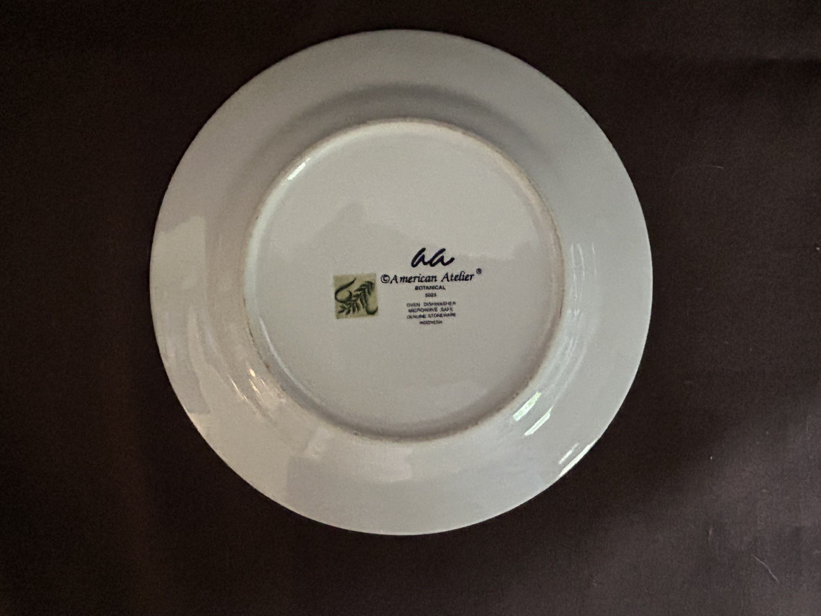 Vintage American Atelier Botanical 8″ Decorative Plates Orchid & Iris Set Of 4