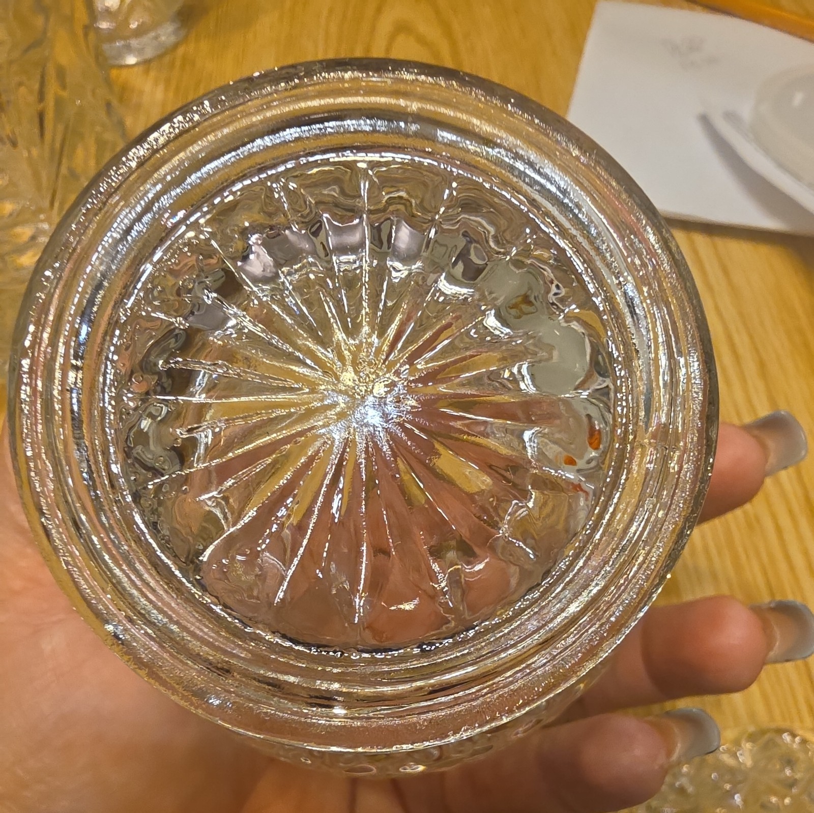 Anchor Hocking Wexford Clear Glass Sugar Bowl with Lid Vintage Diamond Pattern