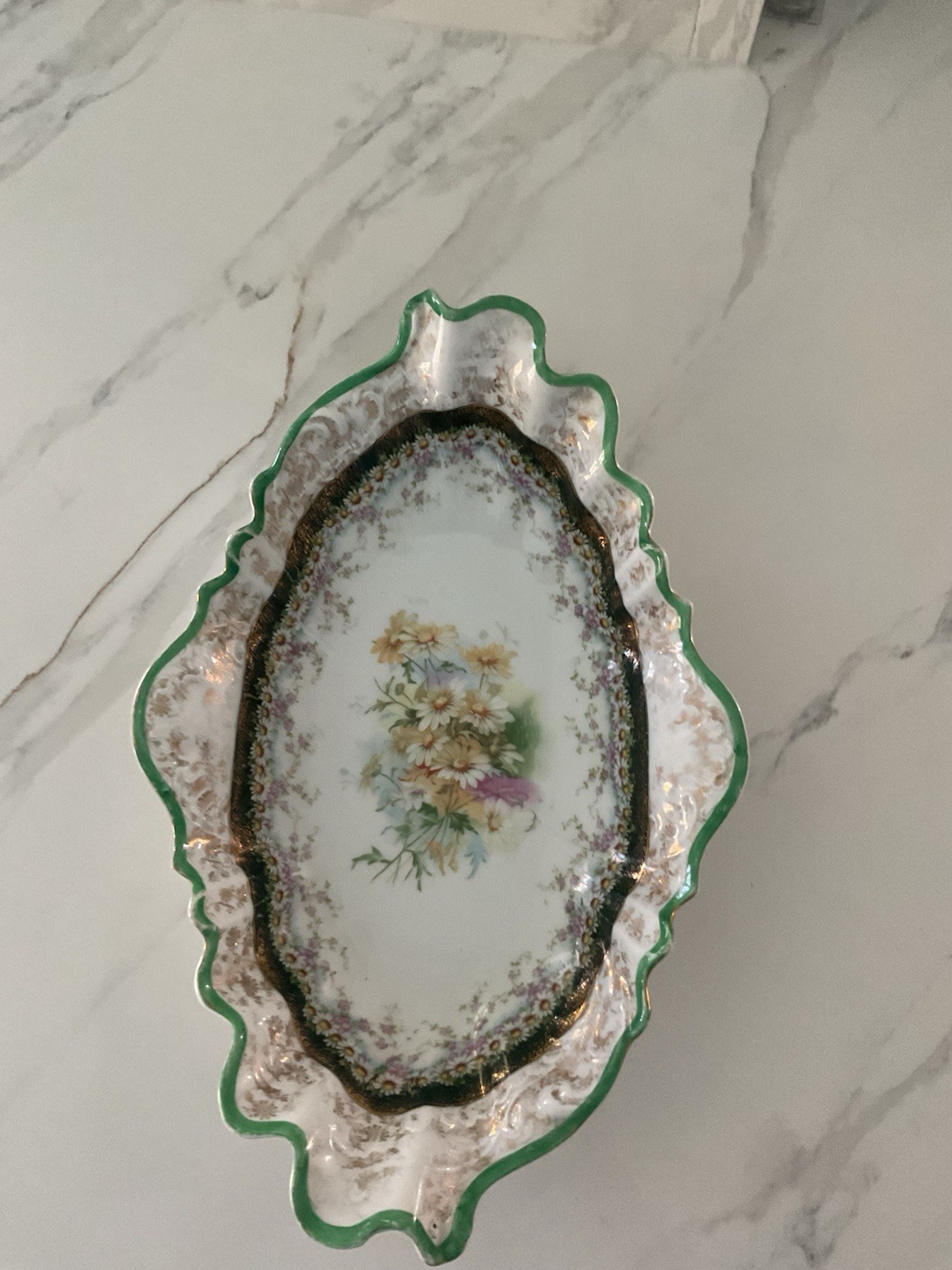 Carl Tielsch Altwasser Oval Serving Dish c1875-1914
