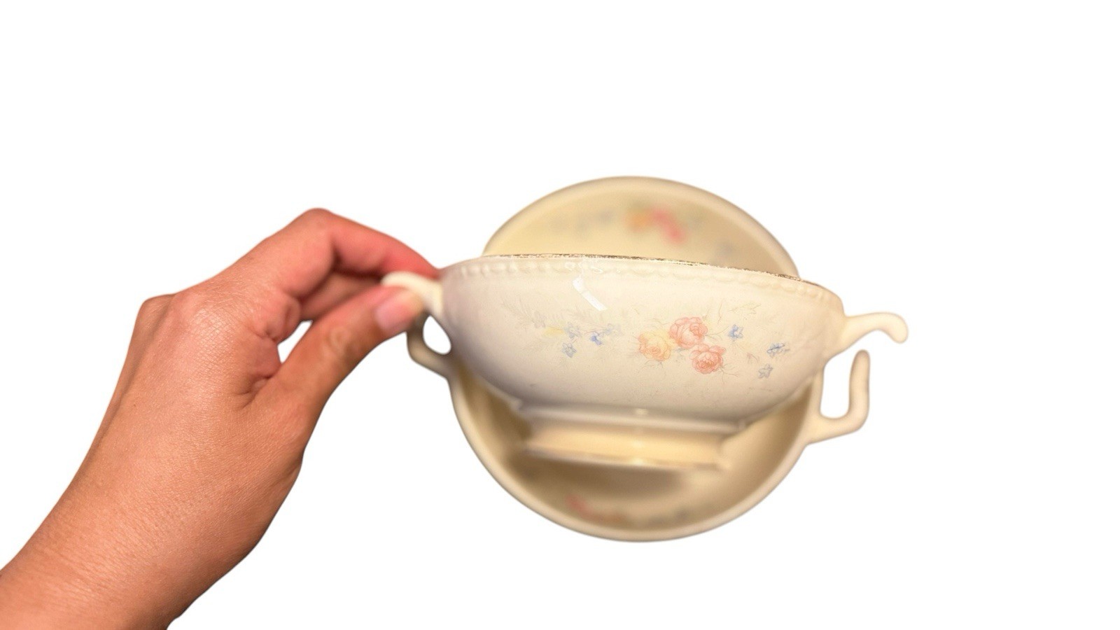 Cashmere” pattern by Homer Laughlin Teacup Set