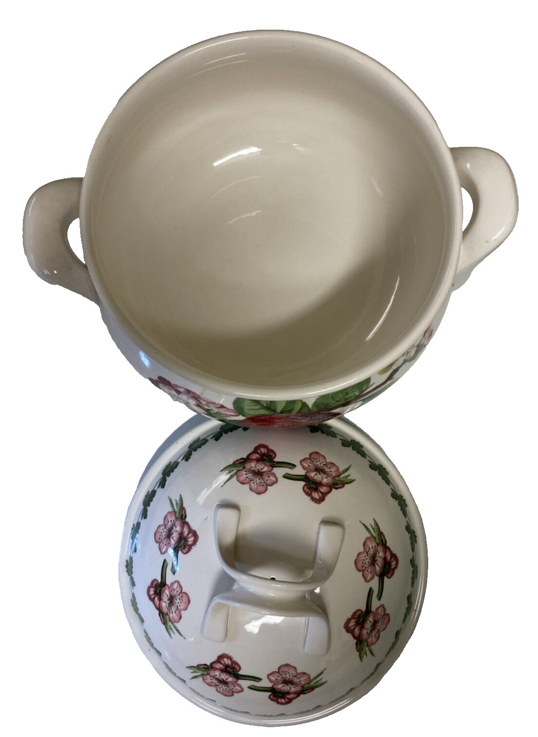 Portmeirion Pomona Hoary Morning Apple 2.5 qt 4pt Covered Casserole Dish Britain