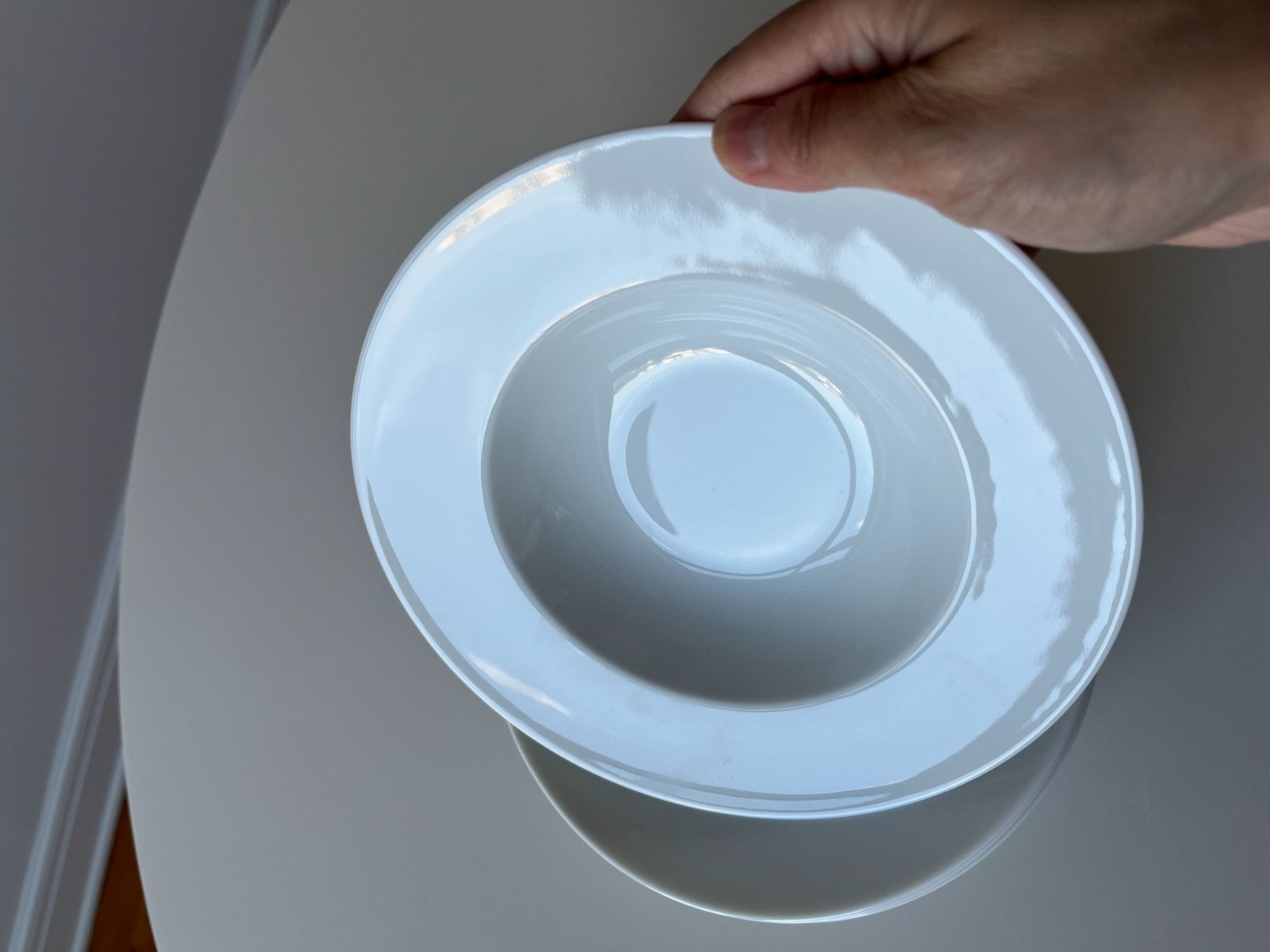 Set of 4 Raynaud Limoges Menton Collection White Rim Plate Deep Soup Pasta NEW
