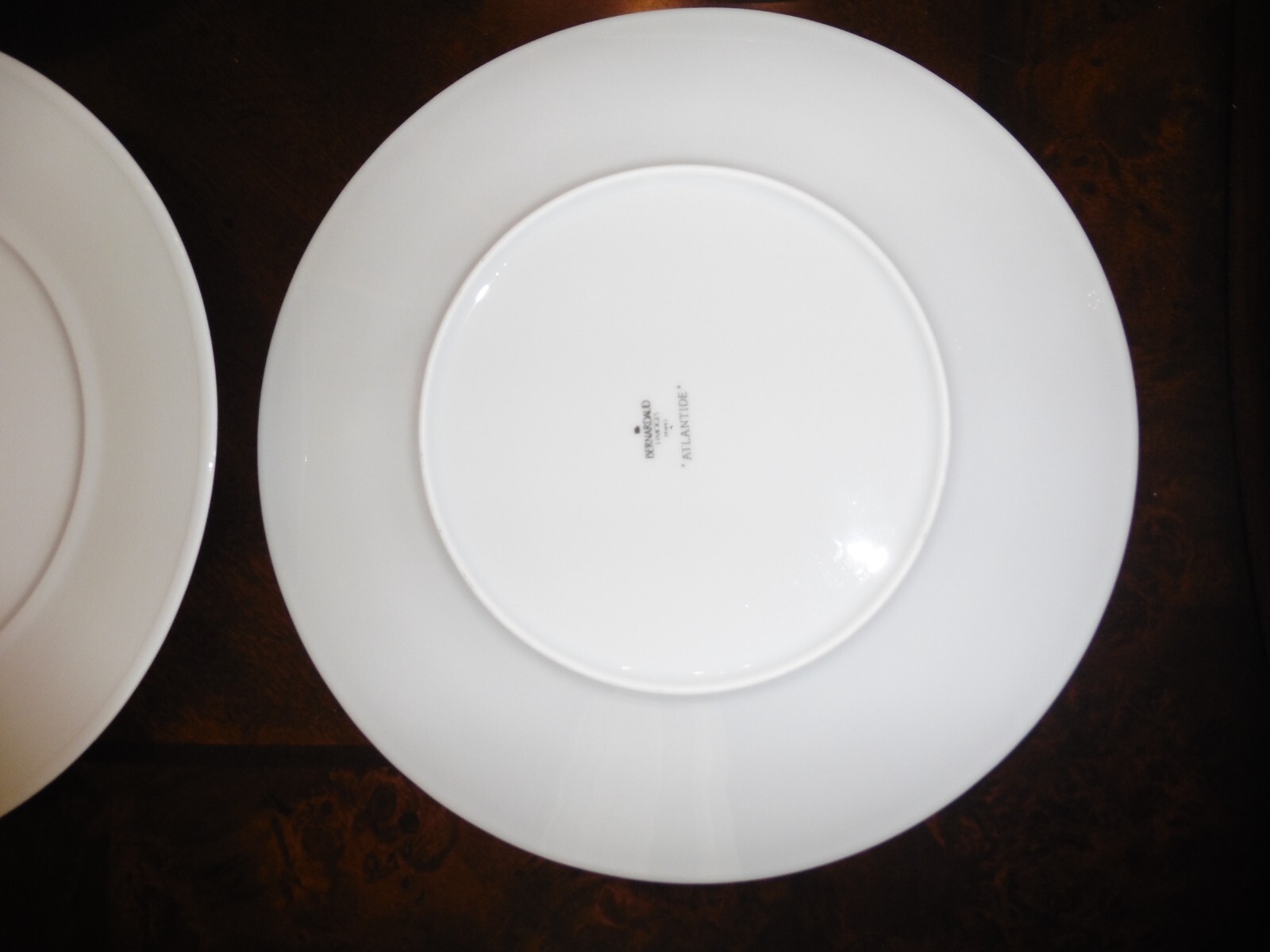 Bernardaud Limoges Atlantide Blanc Service Plates 12 1/8 Inches – Set of 6