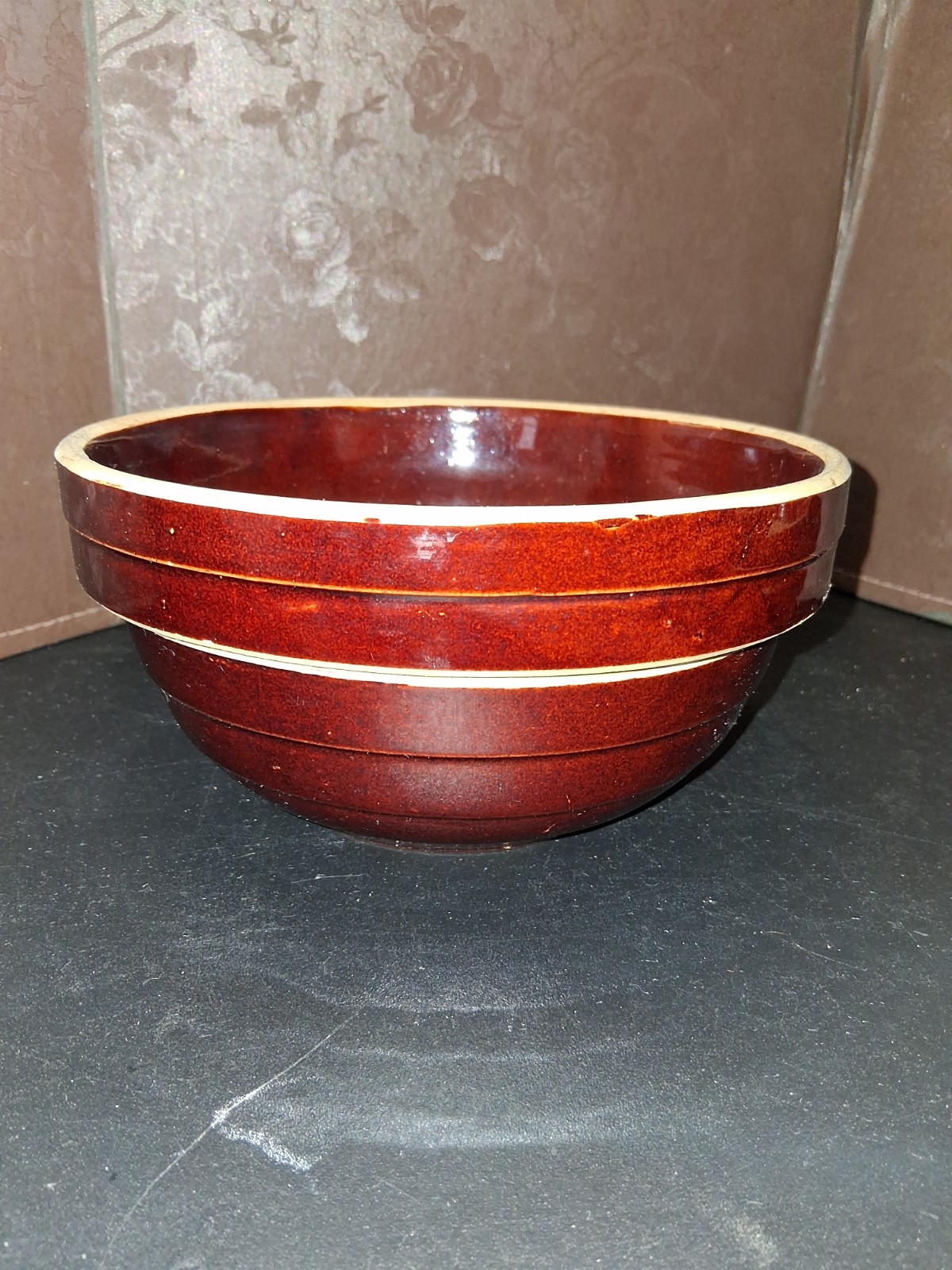Vintage McCoy Brown Beehive Stoneware Mixing Bowls USA 5″, 8″, & 9″