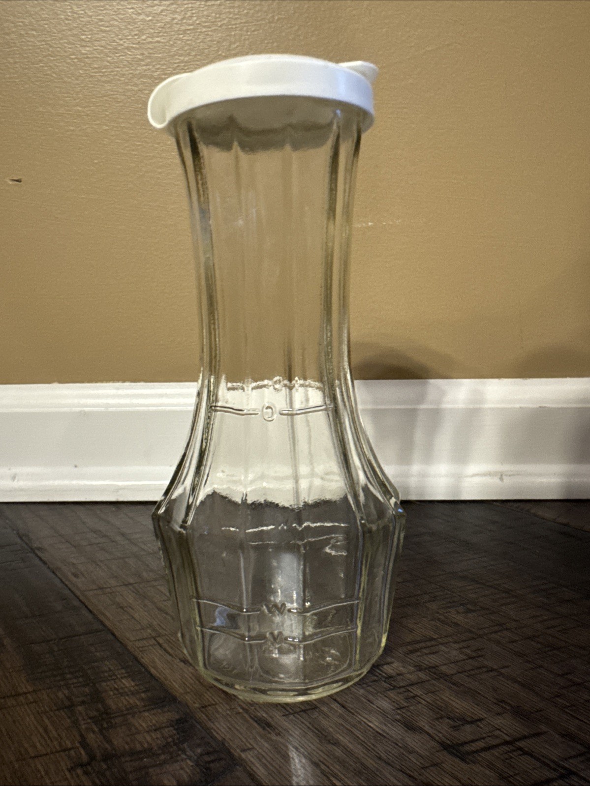 Good Seasons Salad Dressing Glass Bottle Cruet Shaker White Snap Top Lid A17