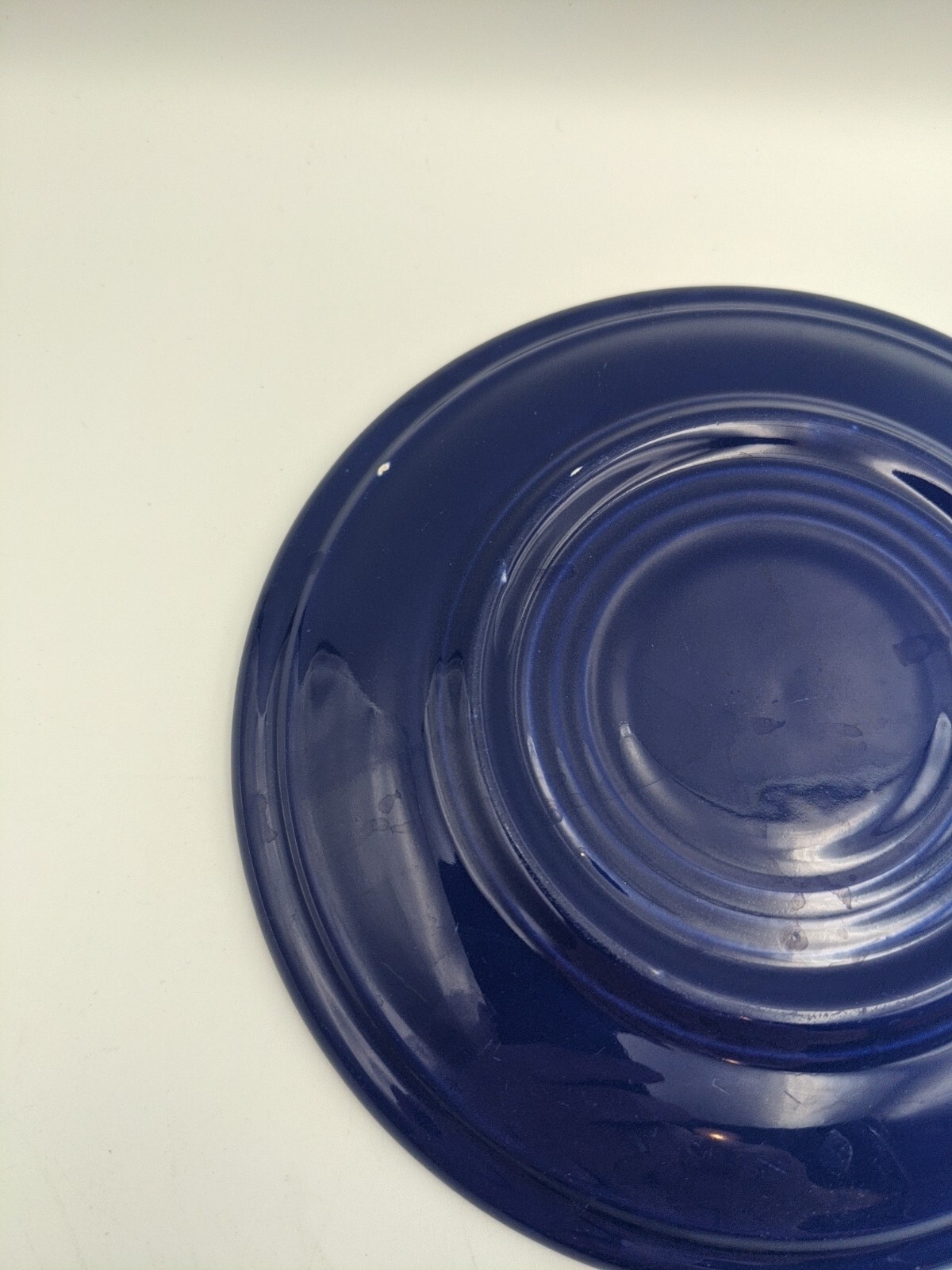 RARE Vintage 1936 FIESTA WARE Cobalt Blue Coffee Cup Saucer SAUCER ONLY