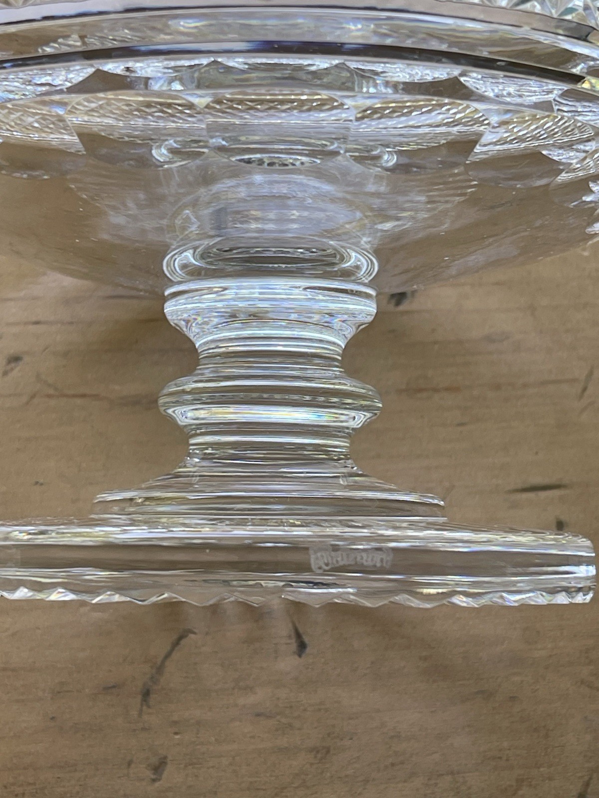 Vintage Waterford Crystal Centerpiece Bowl Footed Pedestal Castletown Cut ~MINT