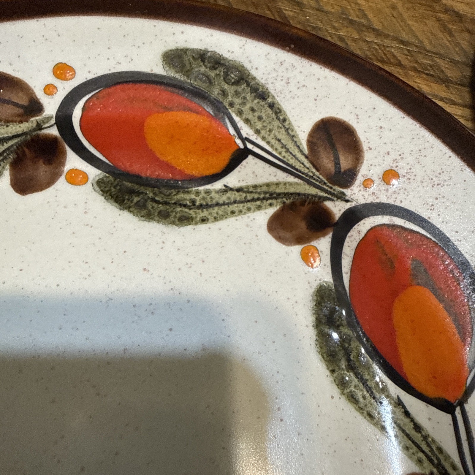 Set of 2 Vintage Bernau Ceramic Handmade & Painted Wall Plates ~ GERMANY- # 68