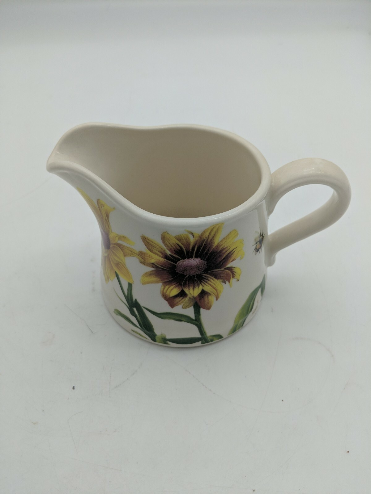 Spode Floral Haven Teapot, Sugar and Creamer Butterflies Bees