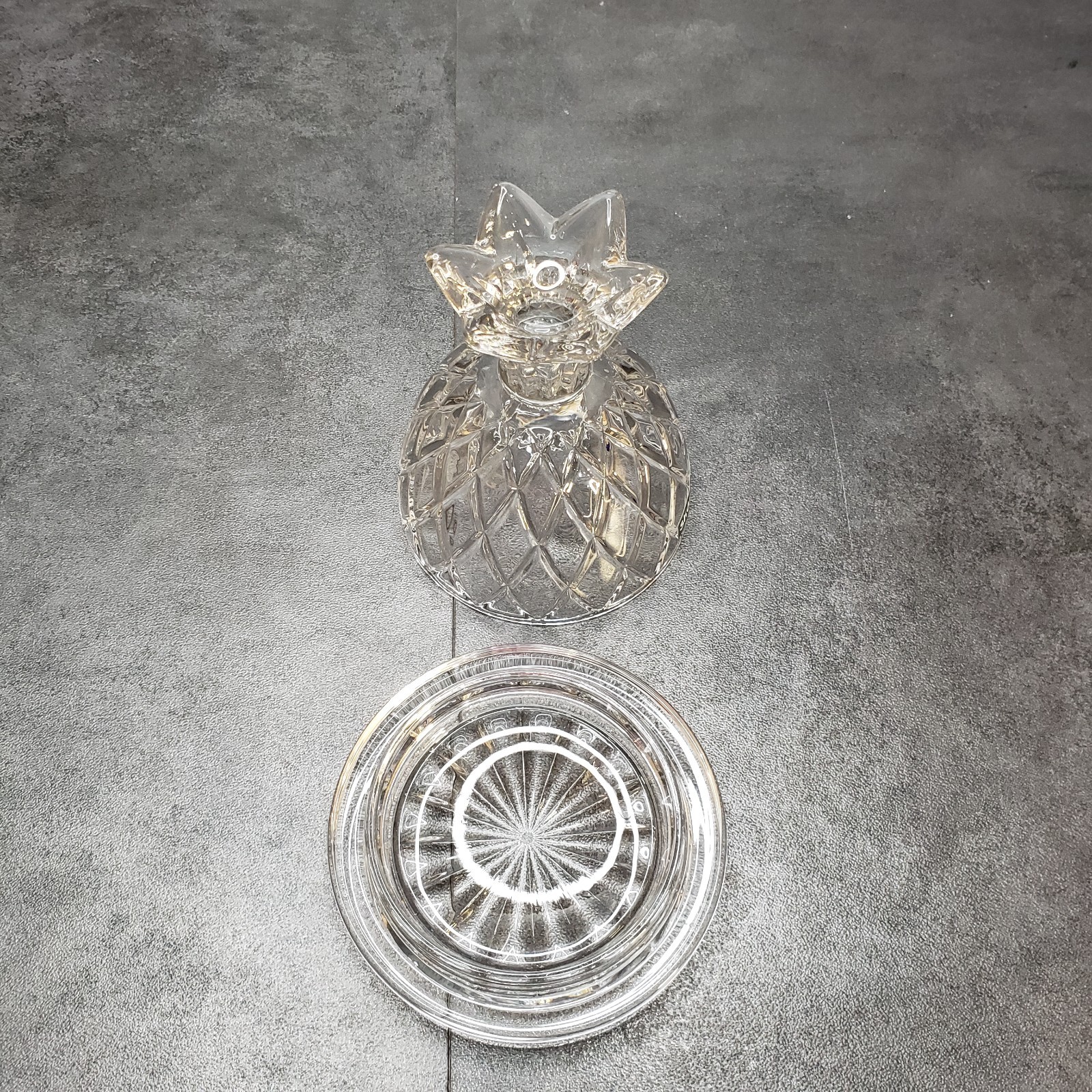 Shannon Crystal Covered Pineapple Servers by Godinger with Original Box