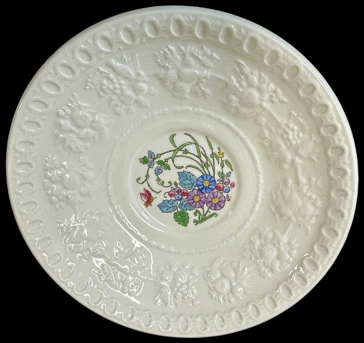 Vintage WEDGEWOOD WELLESLEY MONTREAL Floral Tea Saucers ~ Multiple Available.