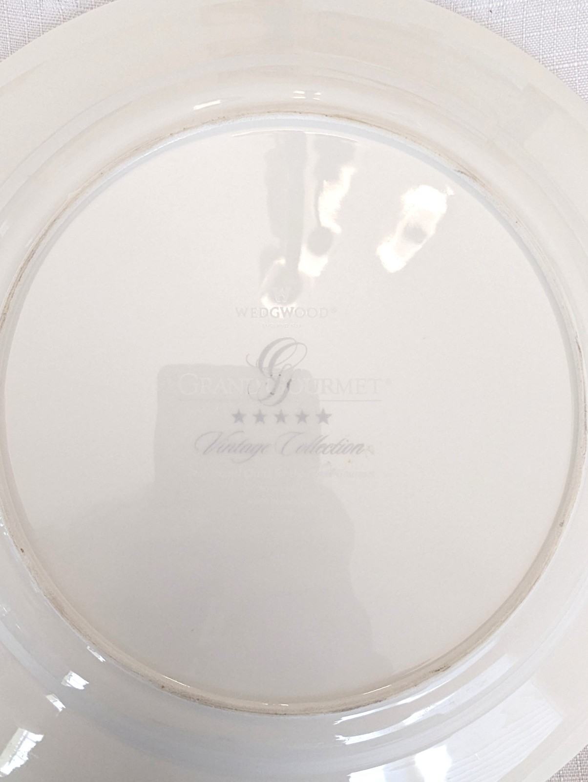 *5* Wedgwood Grand Gourmet Vintage Collection Wine Theme 10″ Dinner Plates 1999