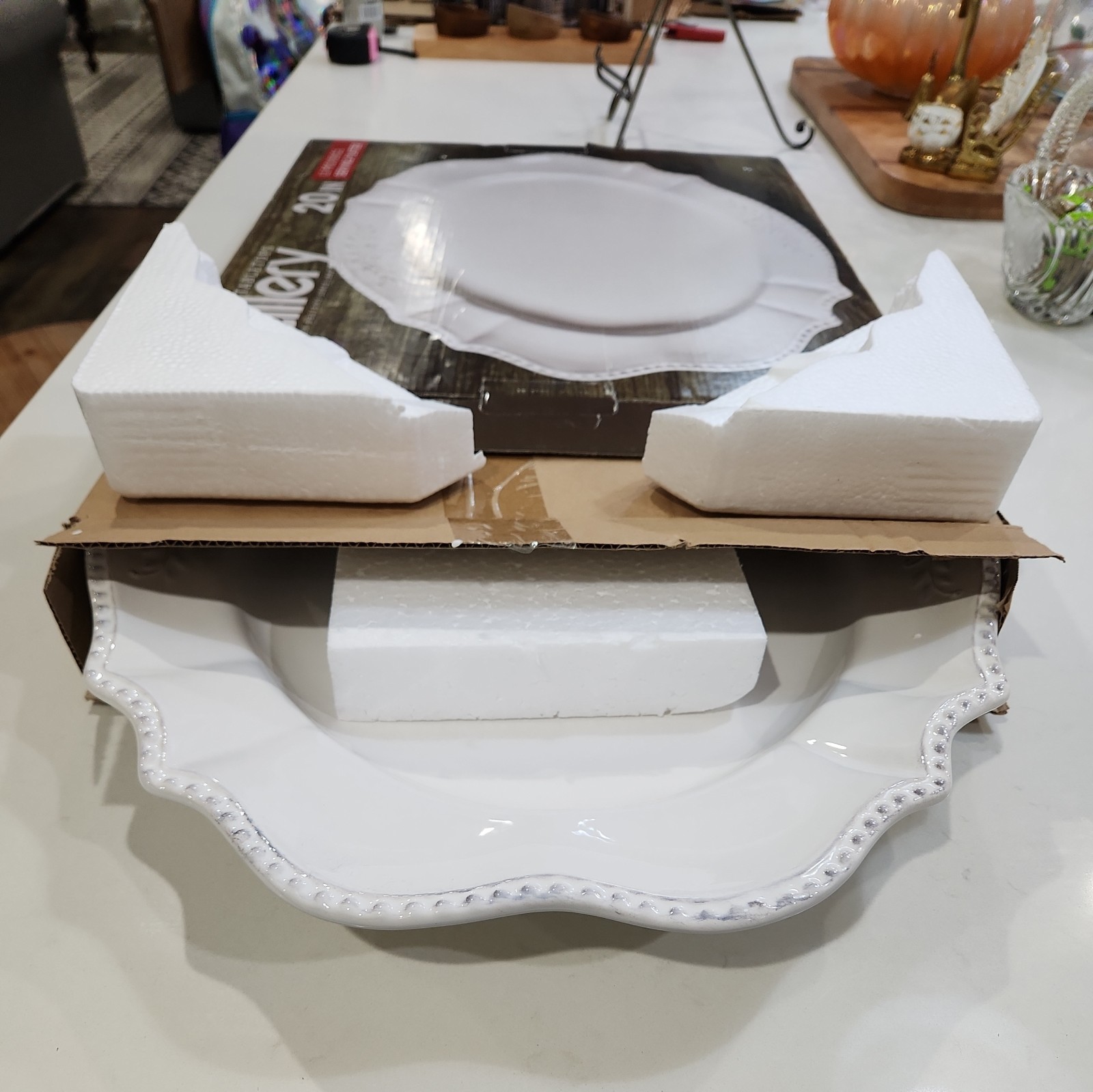 Gallery Tabletops Le Provence Ceramic Serving Platter Holiday Home Decor 20″ W