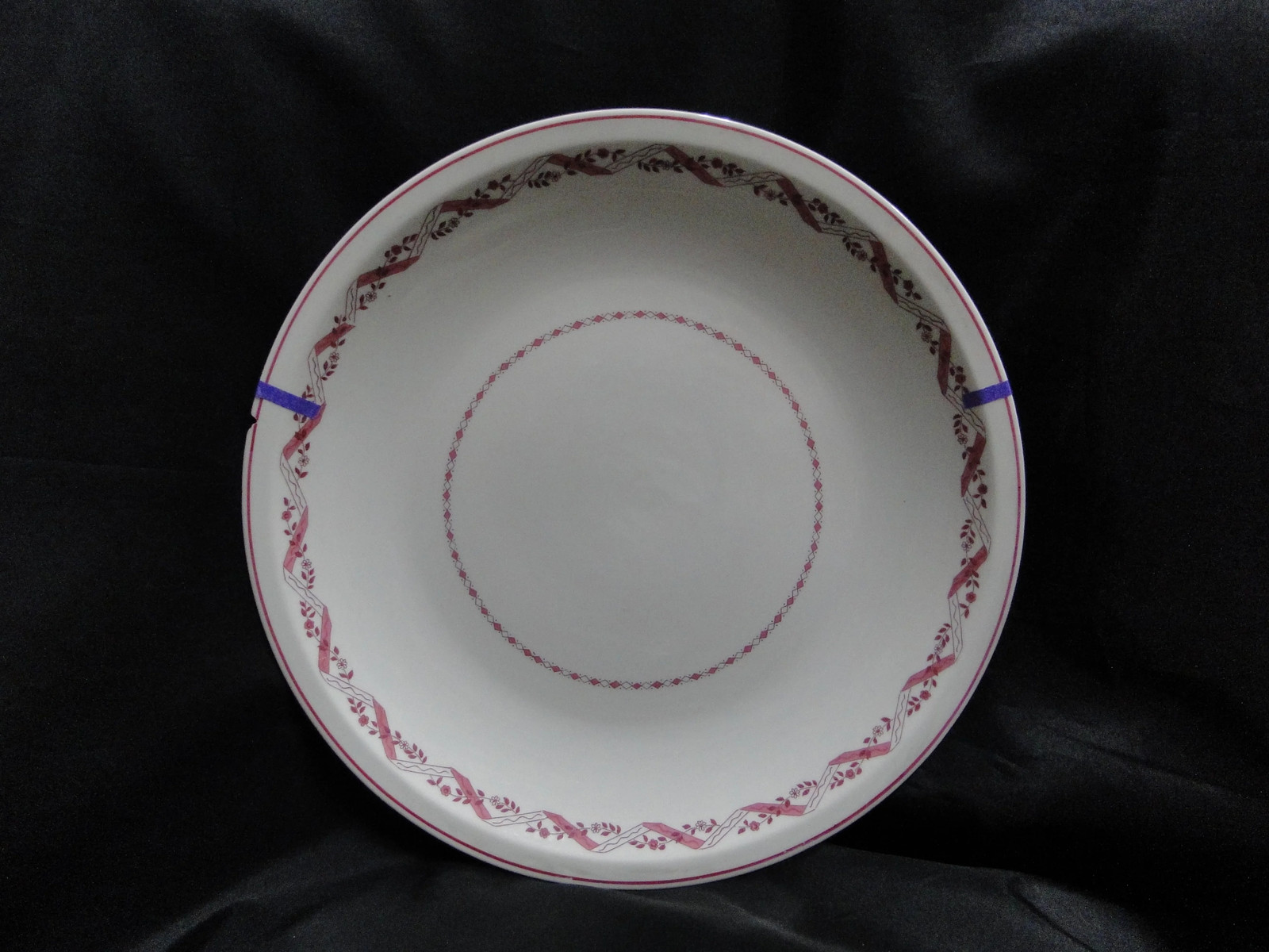 Haviland (New York) Holmsford, Pink Design: Round Serving Platter, 12.5″, As Is