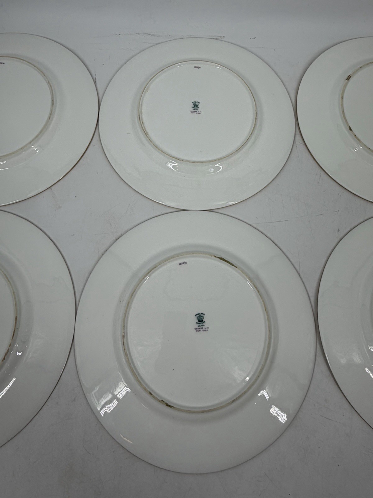 Tiffany & Co Coalport England Cobalt Blue Gold Encrusted Dinner Plates Lot 6