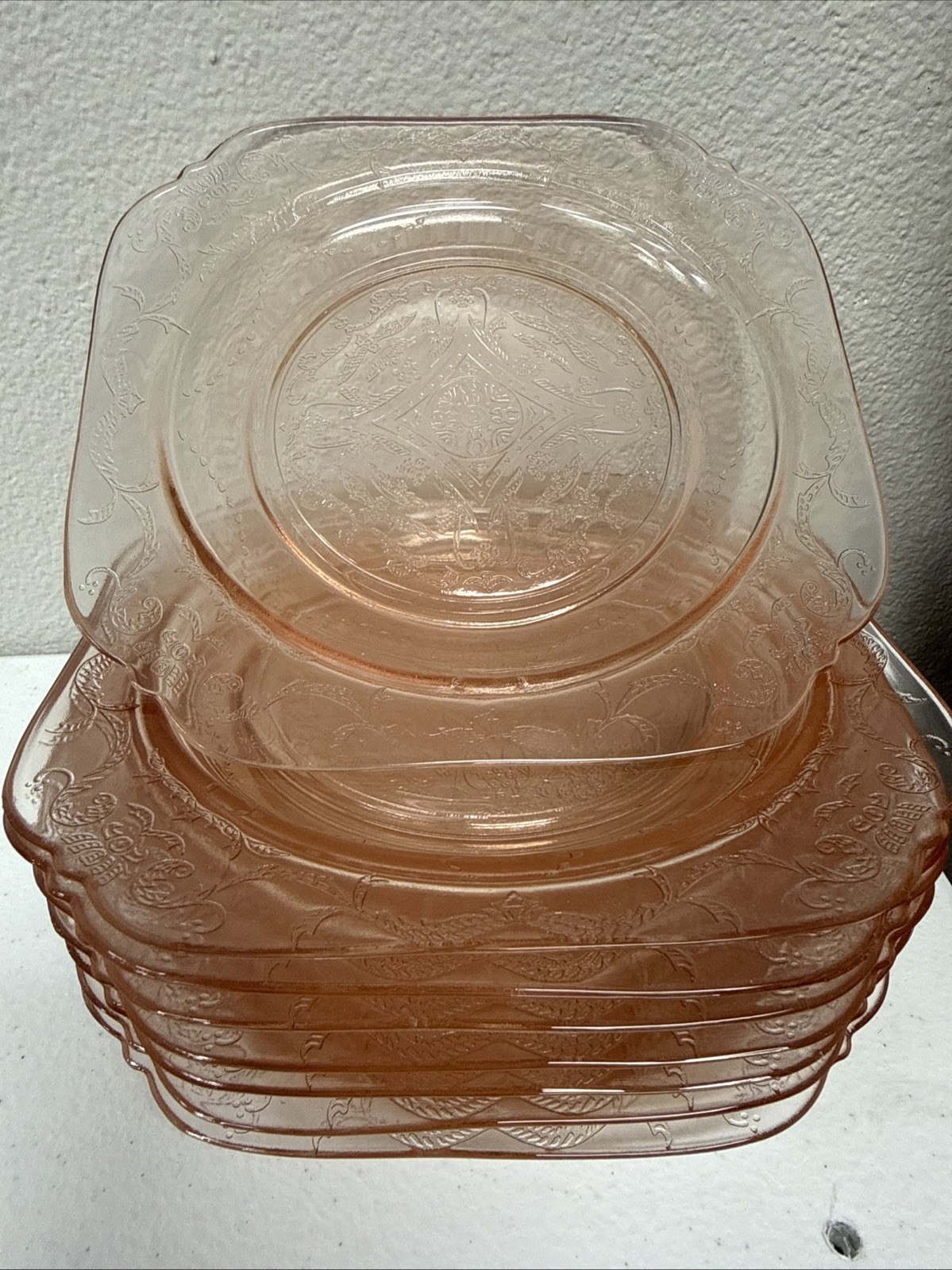 Indiana Glass – Recollection series – Pink – Federal Design – Depression 7.75in