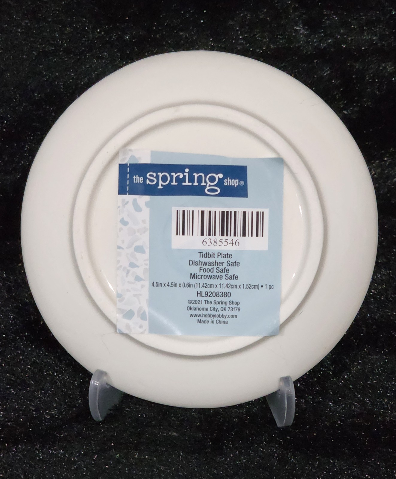 4 Blue Bows & Flowers Tidbit Plates 4.5″ Ceramic Easter Spring Hobby Lobby Viral