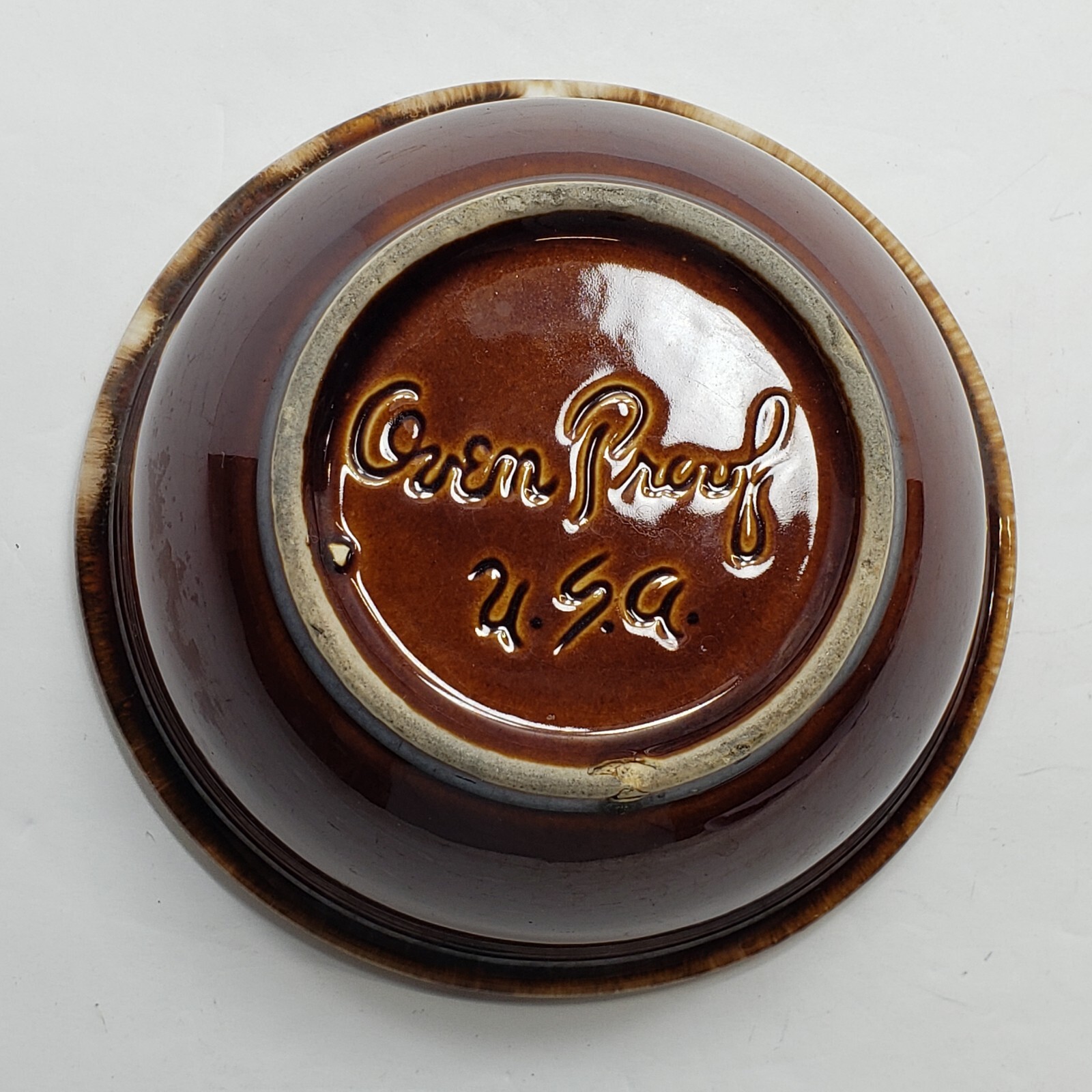 Vintage Hull Brown Drip Glaze Bowl Oven Proof Pottery 5.25″ Cereal Soup Dessert