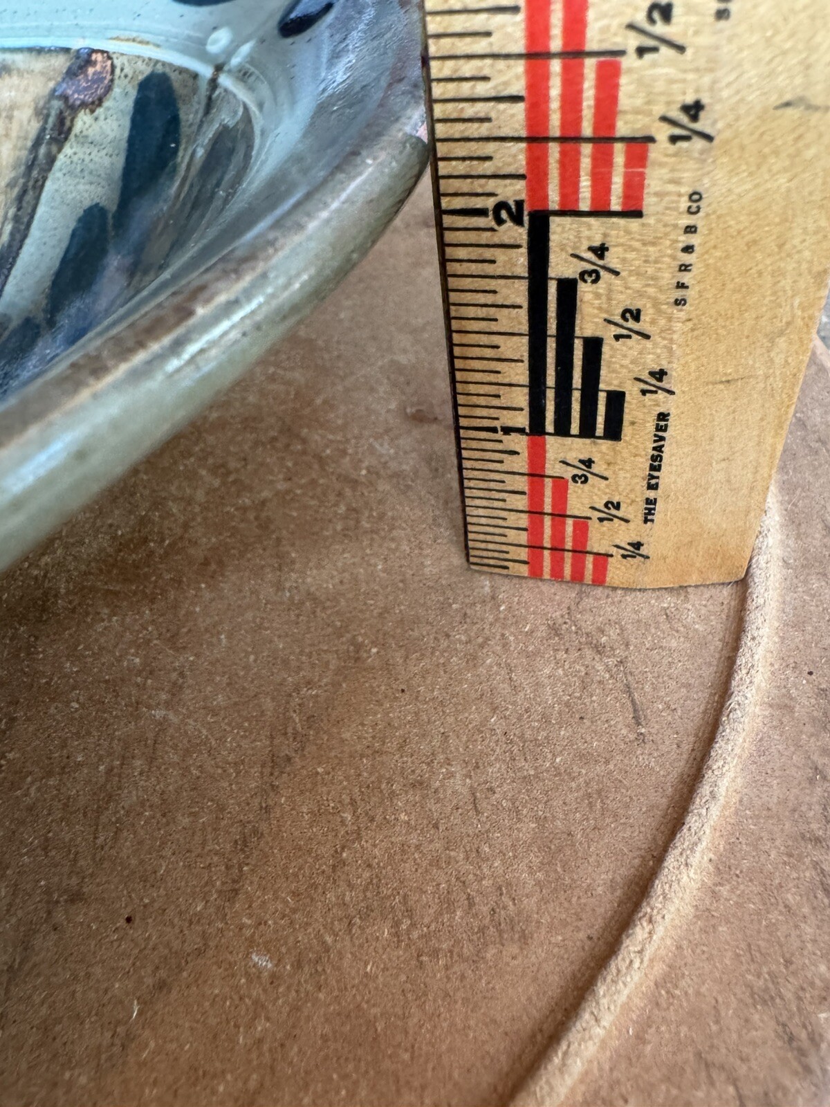 Studio Pottery Bowl Glaze Pinch On 4 Sides Handmade 8.25”D