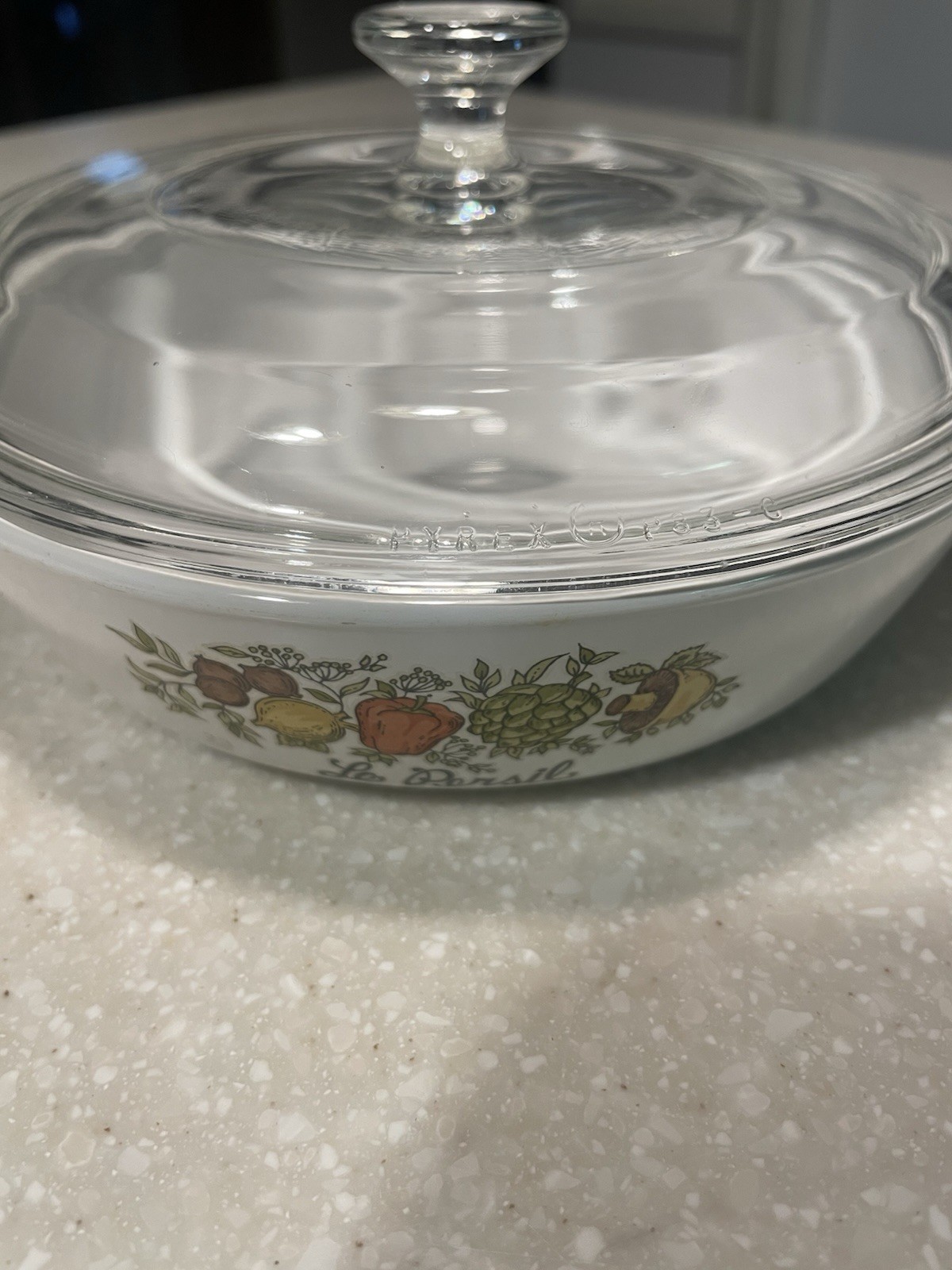 Corning 6 1/2″ Spice of Life Le Persil Pan Skillet P-83-B with Lid P-83-C – Exc