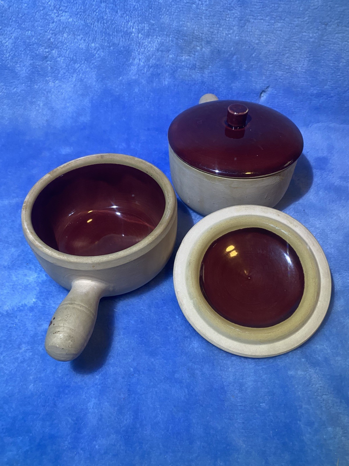2-La Solana Pottery Ware Set of 4” Bowl w/Lid. Vintage 3-Day Sale