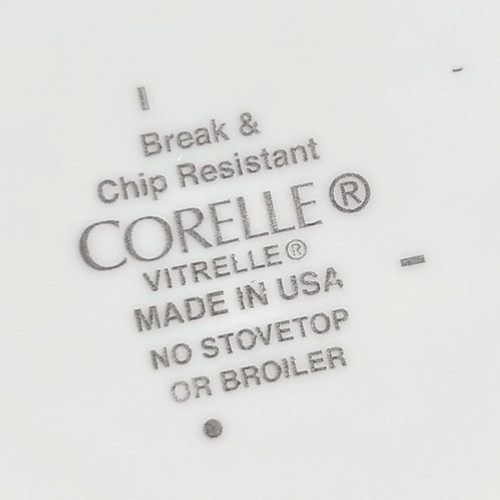 15 Corelle Classic Cafe Black Bread Plates Set Corning Livingware Rings Dish Lot