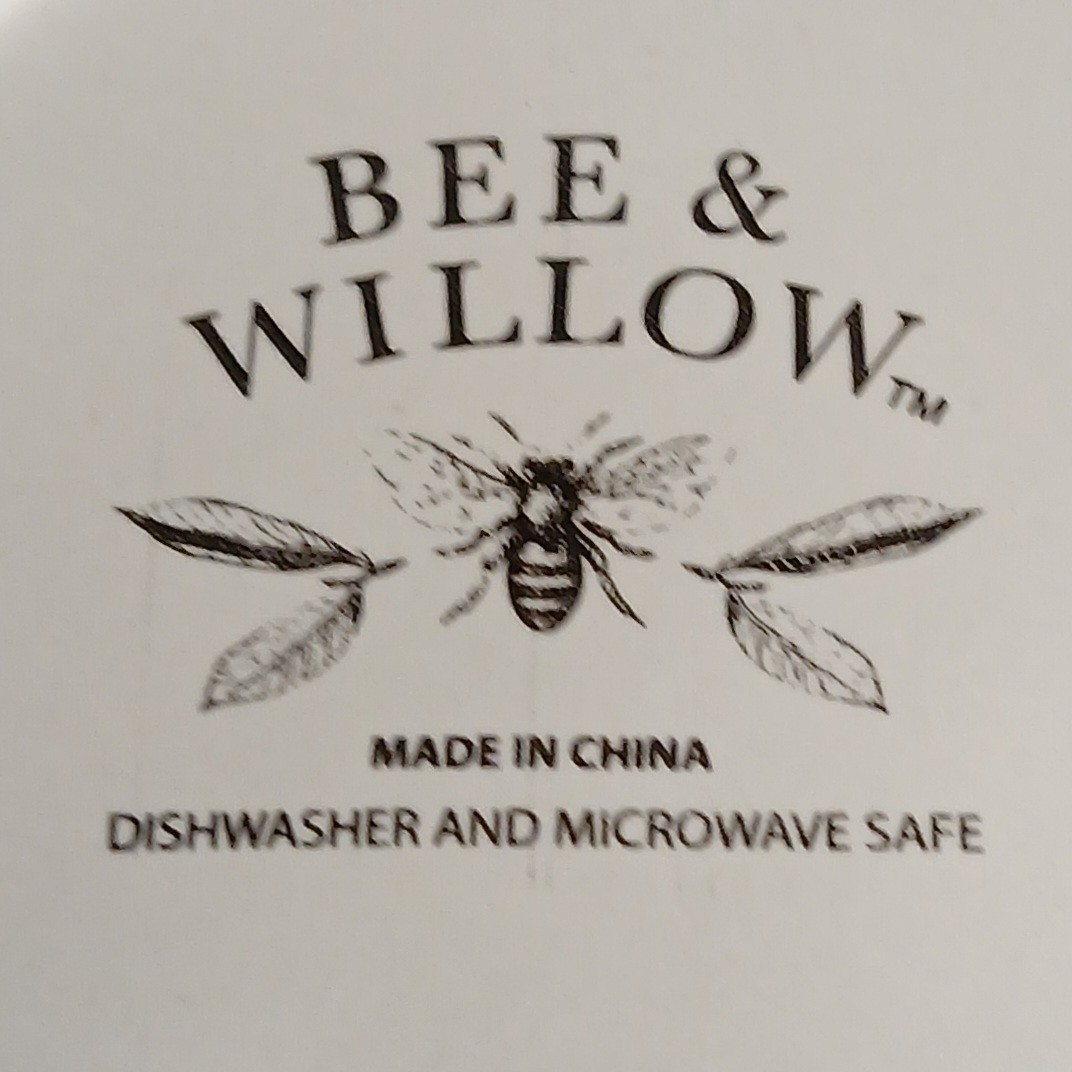 Bee & Willow Ashville Vine Matte Gray Set Of Two Mugs 15 oz. Bed Bath & Beyond