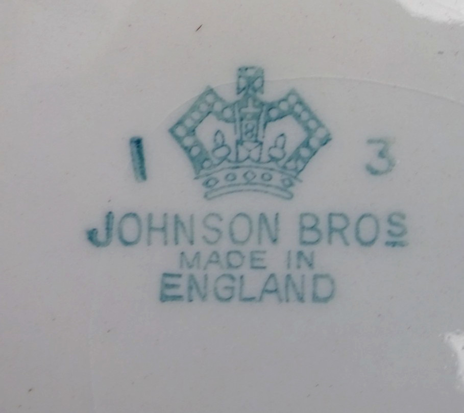 5 VINTAGE JOHNSON BROS SQUARE LUNCHEON PLATES 7.25″ CALIFORNIA COLORS PASTEL DM