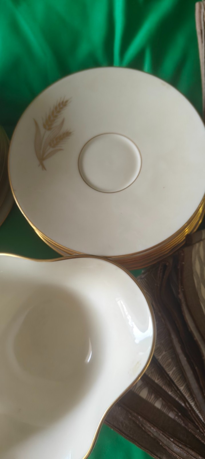 Vintage Set of Lenox Wheat R442 China . 67 piece set +