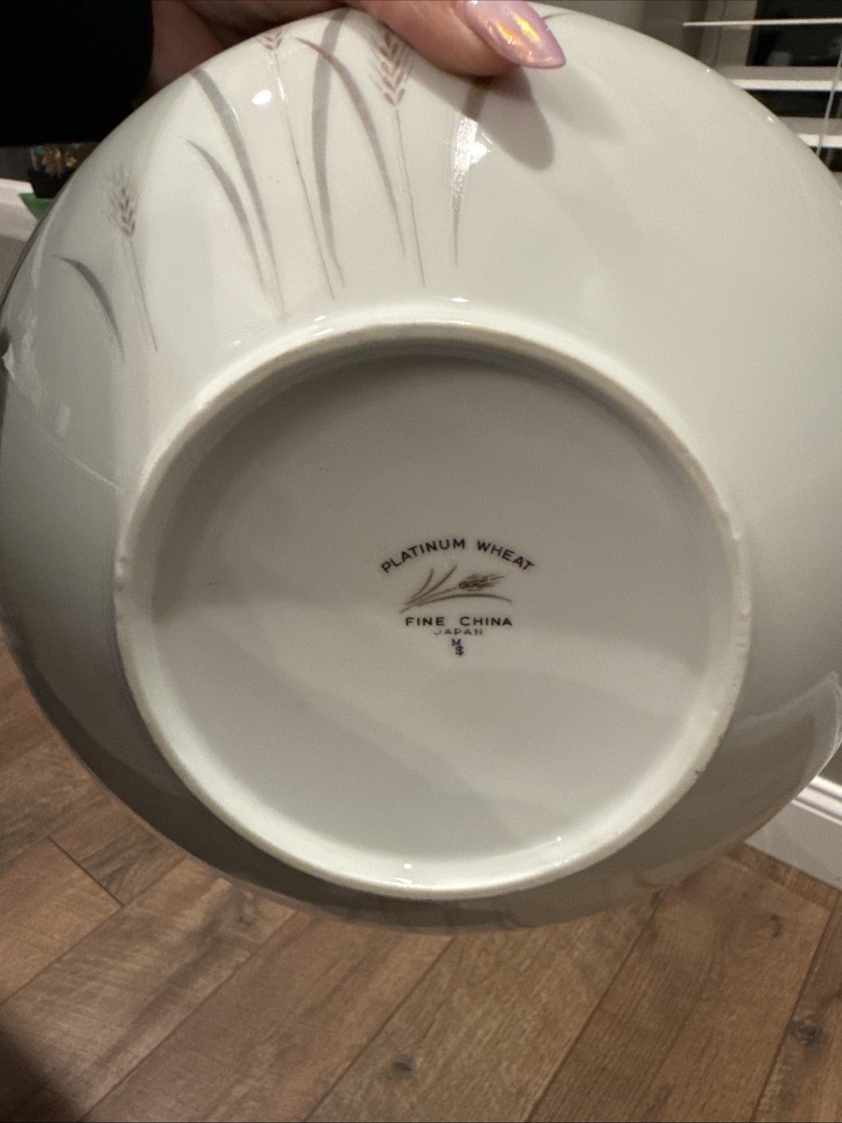 Platinum Wheat Fine China Covered Serving Bowl