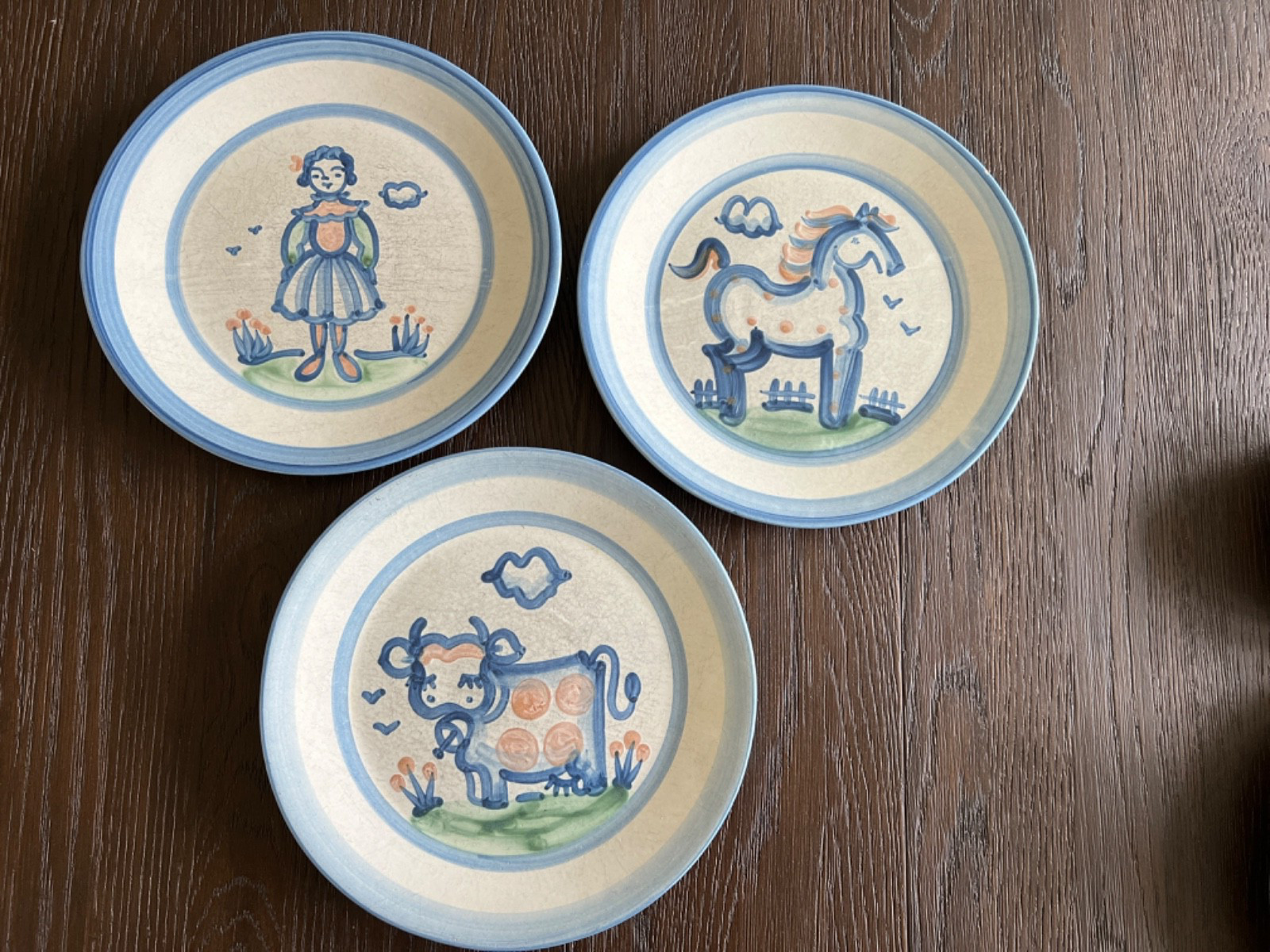 Lovely Collection of Mary Alice Hadley Stoneware, Country Scene, 41 Pieces