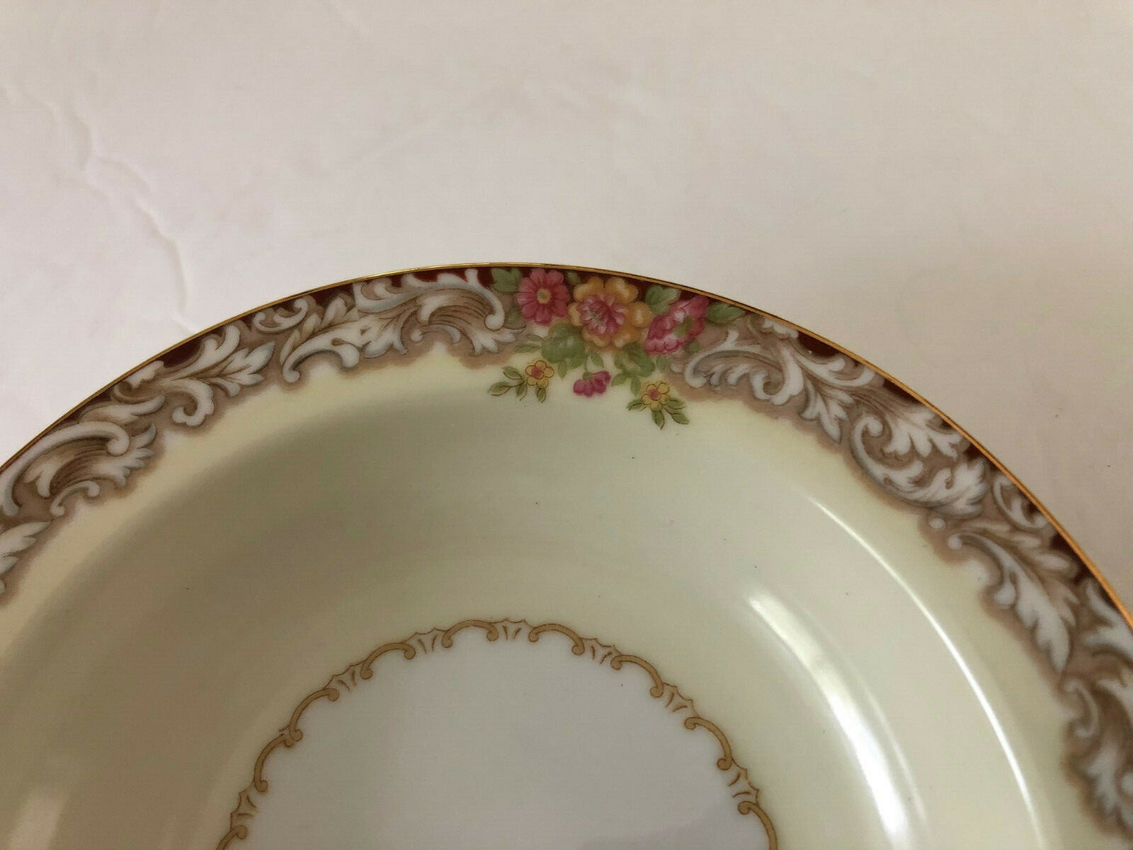 Noritake China Harmony 3906 Gold Trim – 5-3/4″ DESSERT / FRUIT / BERRY BOWL