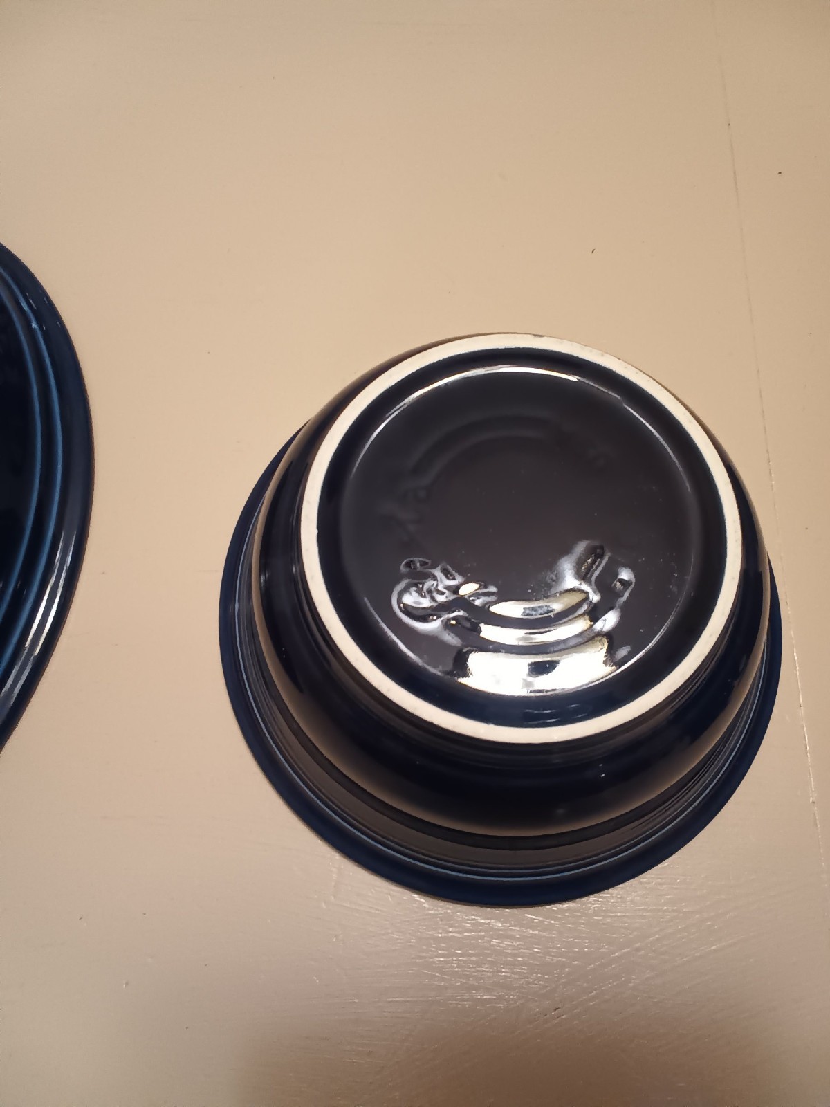 Fiesta Retired Cobalt Blue Lg Salad Bowl, Lg Platter,7 Cups, 6 Salad/Soup Bowls