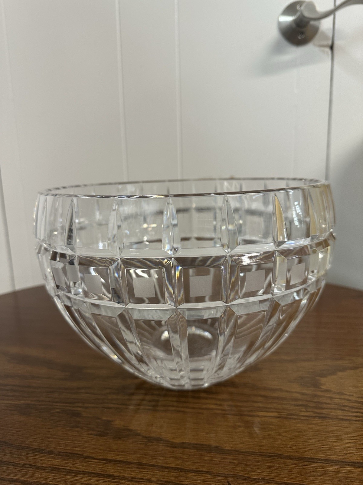 Waterford Marquis Quadrata Pattern Crystal Bowl. VS-3