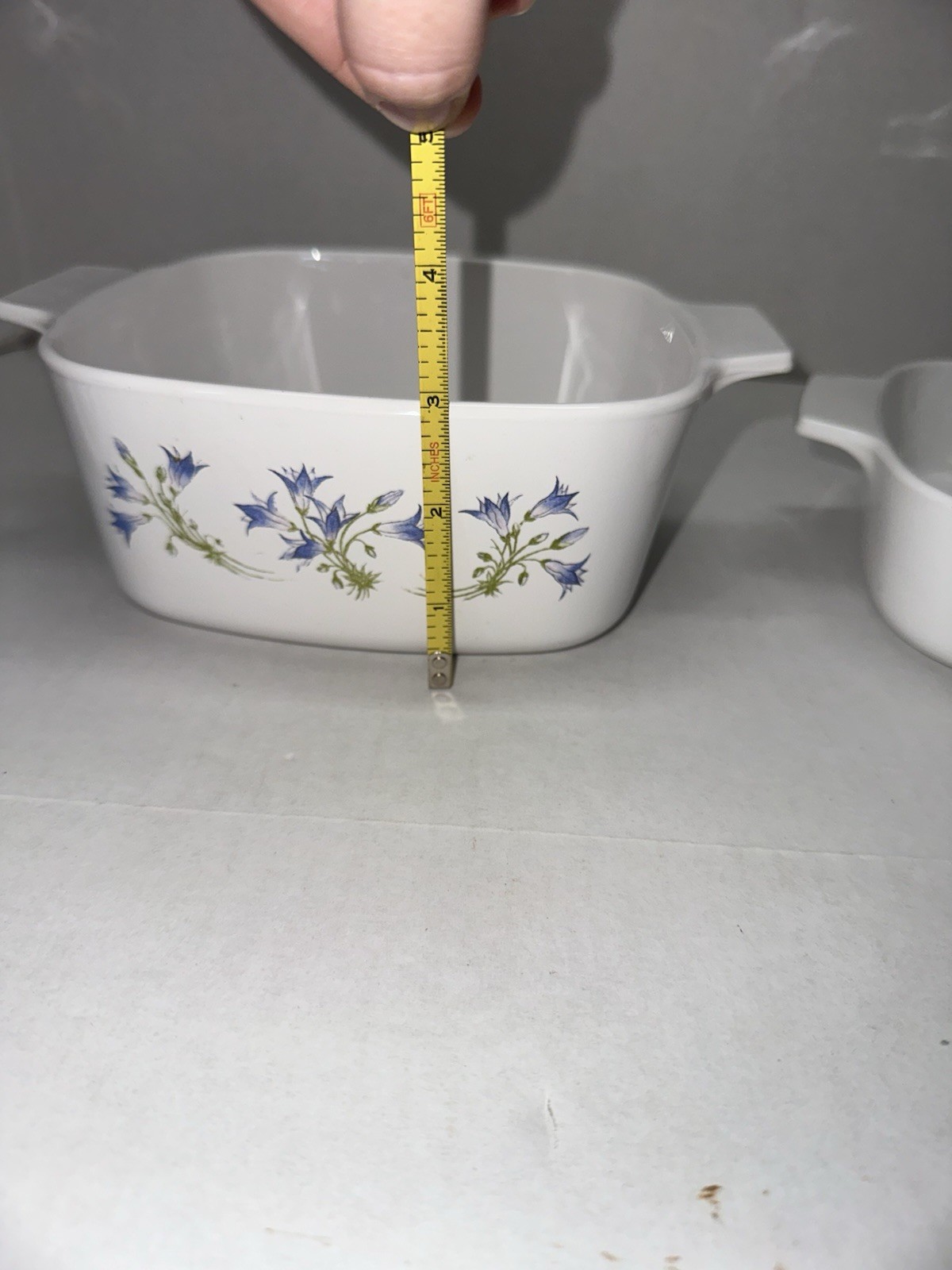 Corning Ware Blue Dusk & Plain Set of 2 Casserole Baking Dishes 1.5 & 1L No lids