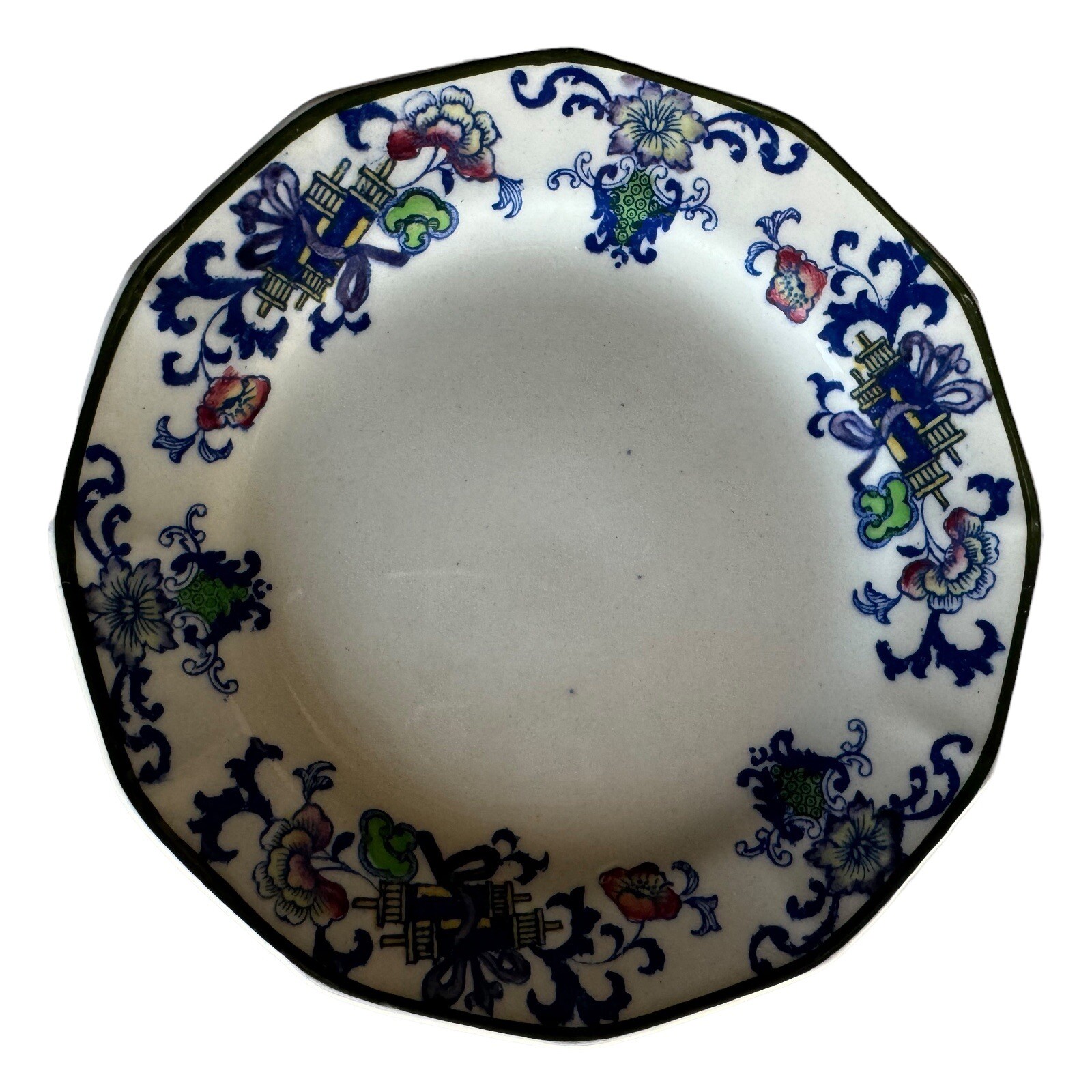 Set 6 Dessert Side Plates 5.5″ Royal Doulton Burslem Nankin England Antique Asia