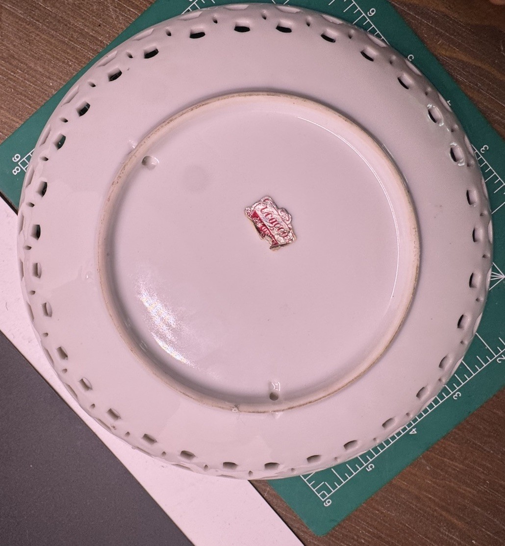 Vintage Mismatched China Birds Gold Red Plates Plate Wall Lot Of 5