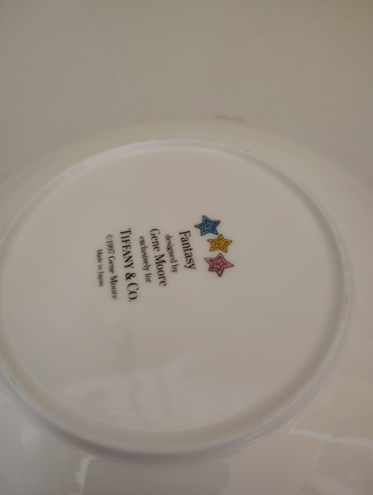 1997 Tiffany & Co ‘Fantasy’ Collection by Gene Moore Plate Bowl Cup Set READ