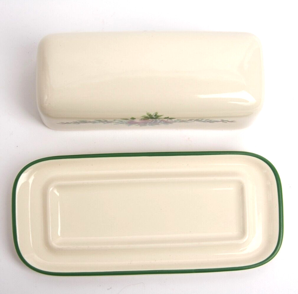 Vintage Pfaltzgraff HOLLY JOY Butter Dish 1/4 LB – 1994-1997 – Retired