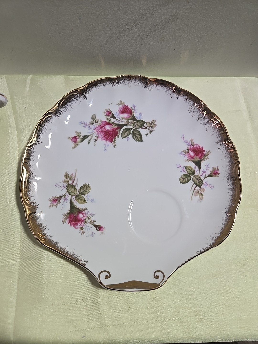 8-in Seashell Plate And Cup. Made In Japan.