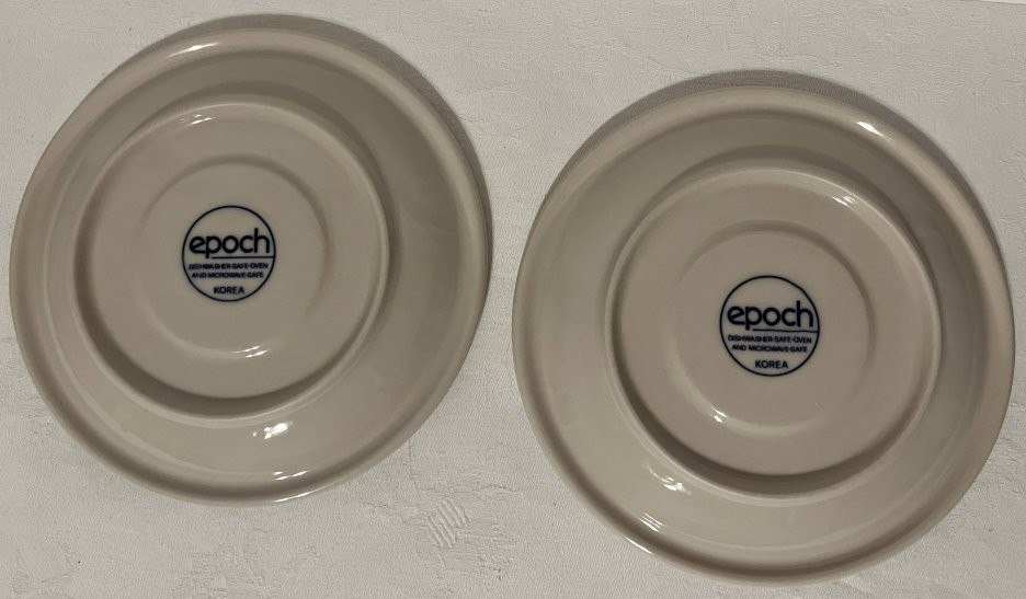 Set of 2 Epoch Wholesome Cup and Saucers, Fruit and Leaves