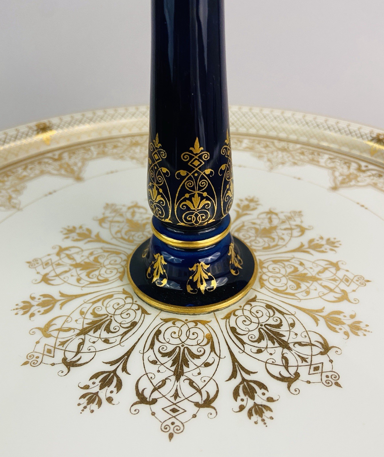 Museum Sèvres Pair Of Three-Tier Dessert Stands 1852, Exceptional Gilding, RARE