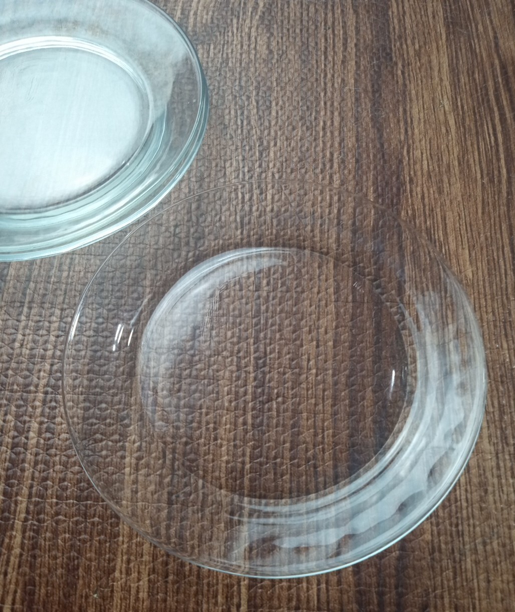KIG Indonesia Clear Pressed Glass 7″ Set of 3 Vintage