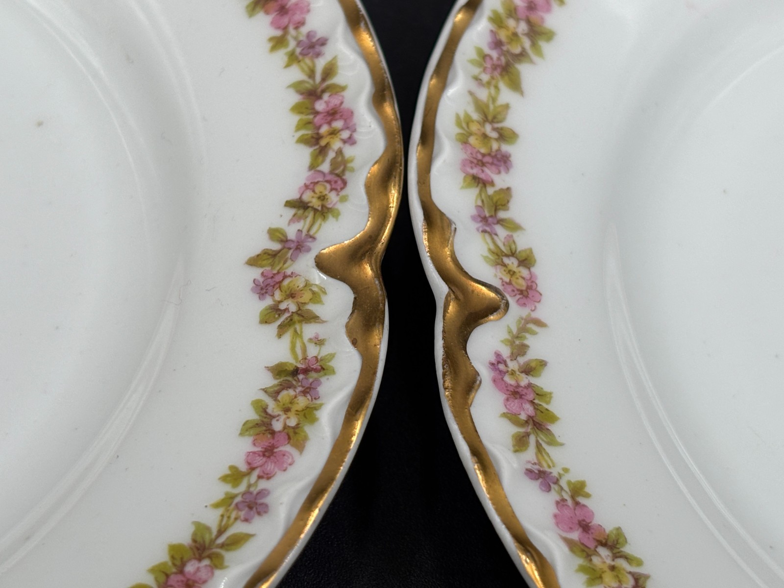 Haviland “SCHLEIGER 524″ Germany ~ Set of 5 ~ Bread Plates ~ 6 1/4”